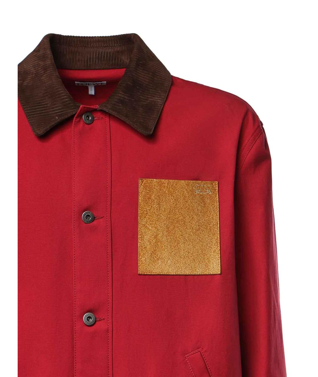 LOEWE Красная хлопковая куртка, фото 3