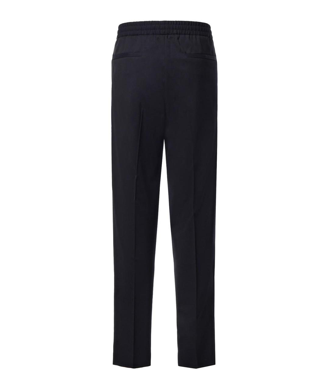 ZEGNA Синие шерстяные повседневные брюки, фото 2
