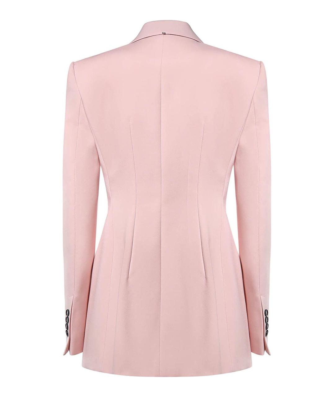 SPORTMAX Розовый шерстяной жакет/пиджак, фото 2