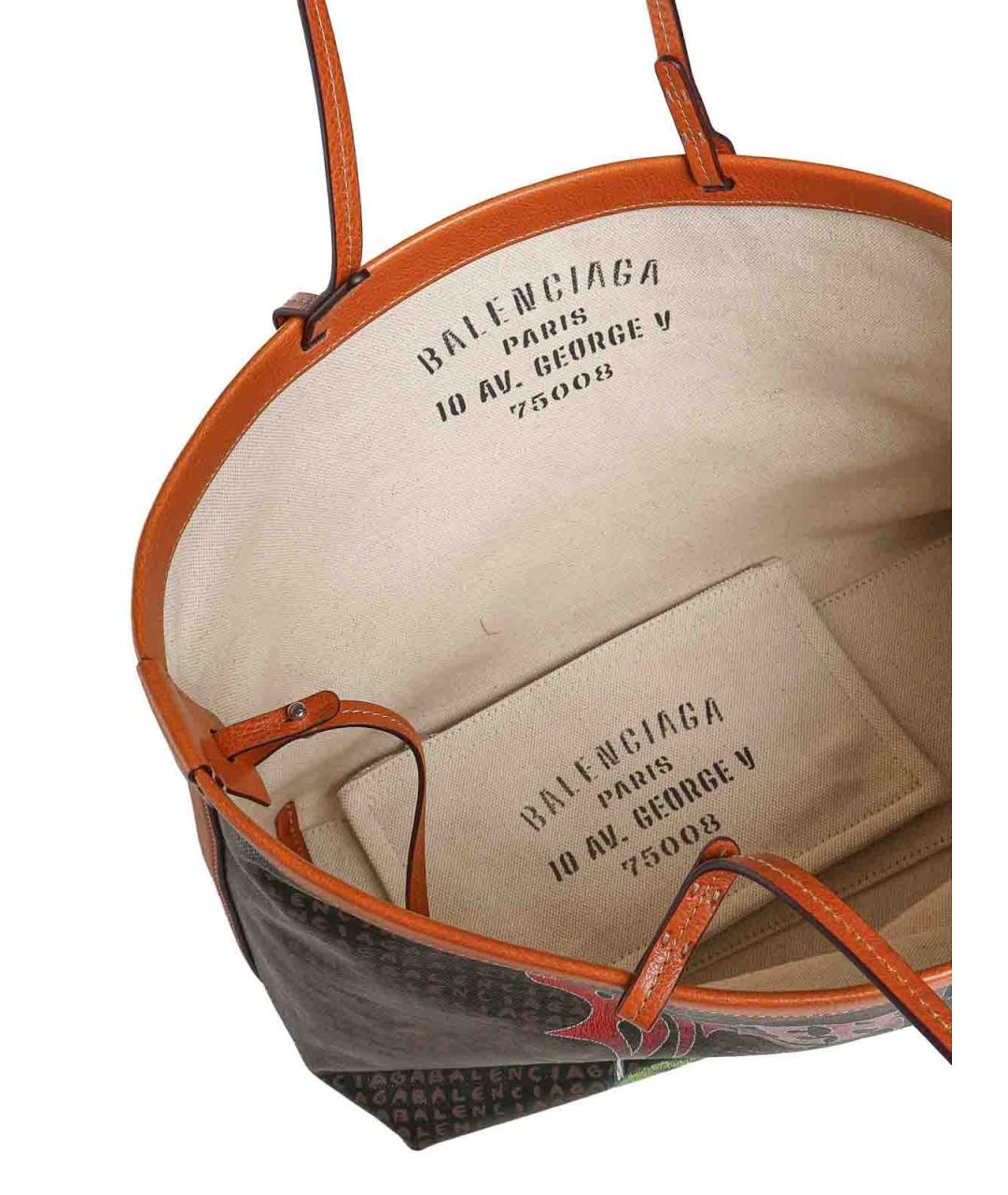 BALENCIAGA Мульти сумка тоут из канвы, фото 3