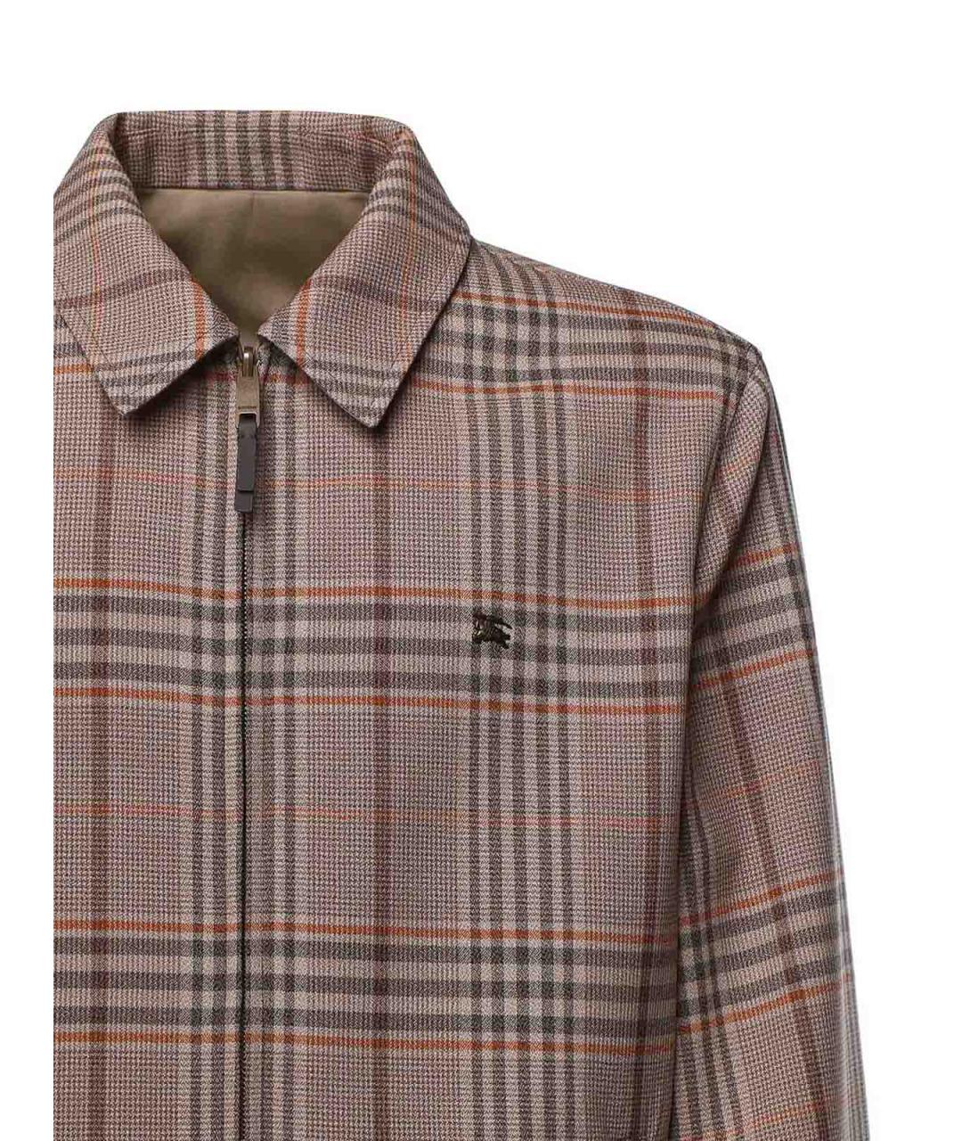 BURBERRY Бежевая шерстяная куртка, фото 4