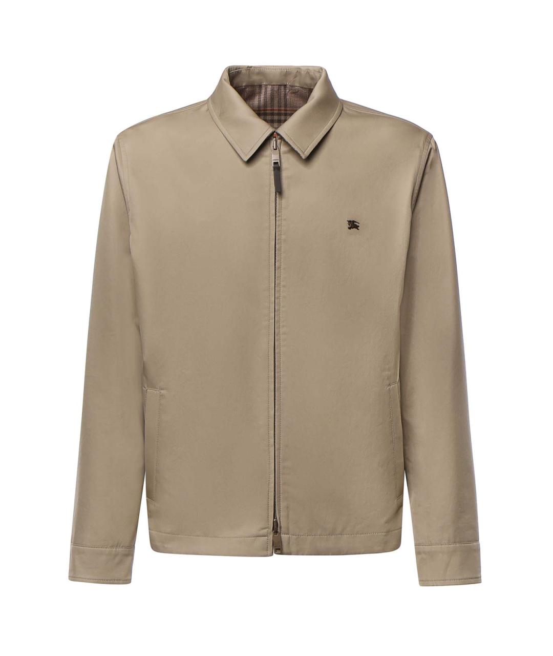 BURBERRY Бежевая шерстяная куртка, фото 3