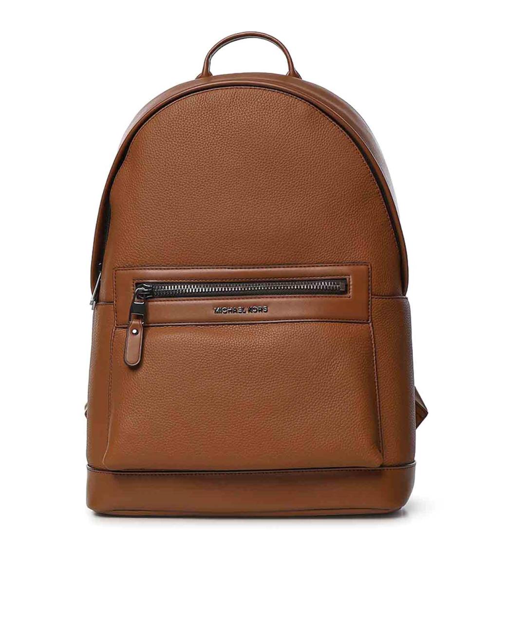 MICHAEL MICHAEL KORS Коричневый кожаный рюкзак, фото 1