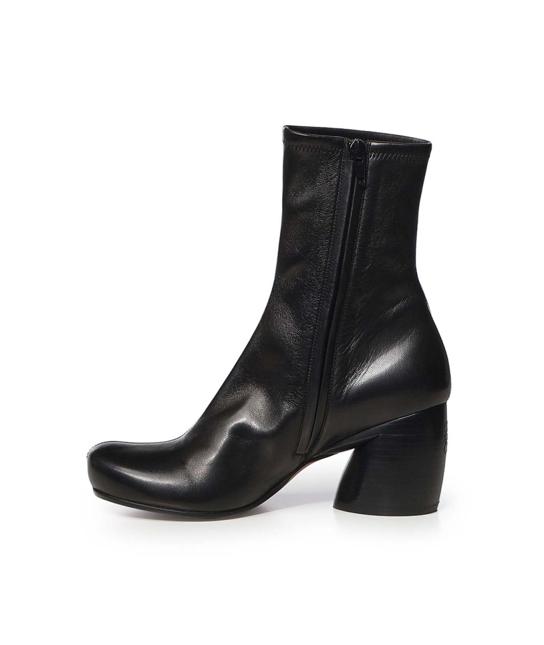 LOEWE Черные кожаные ботильоны, фото 4