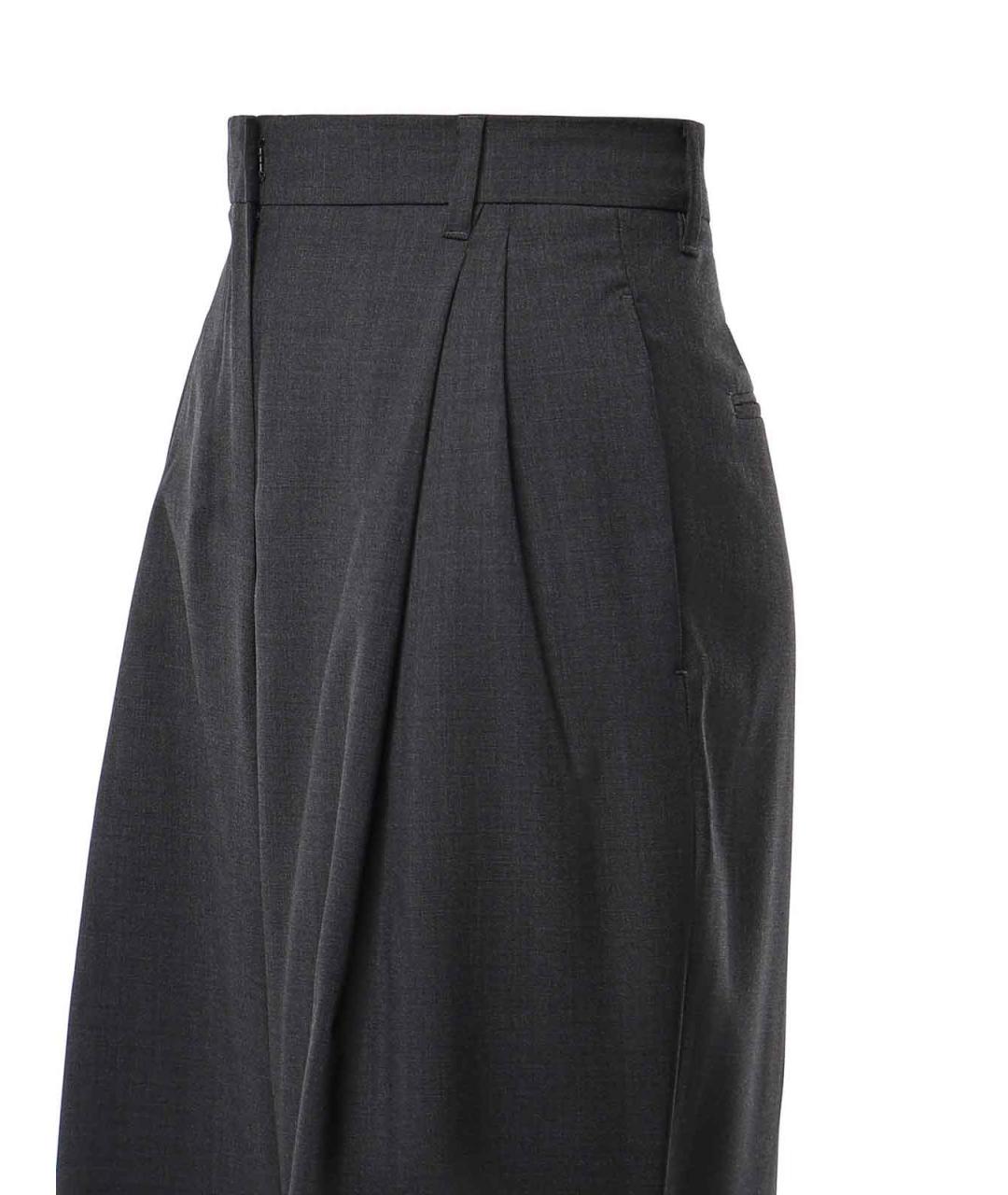 'S MAX MARA Серые шерстяные брюки широкие, фото 3