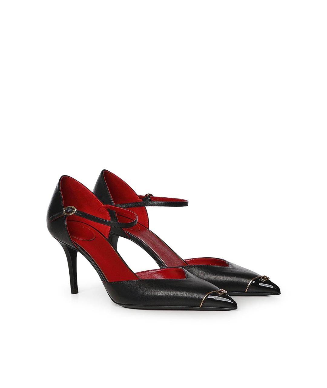 VALENTINO Черные кожаные туфли, фото 4