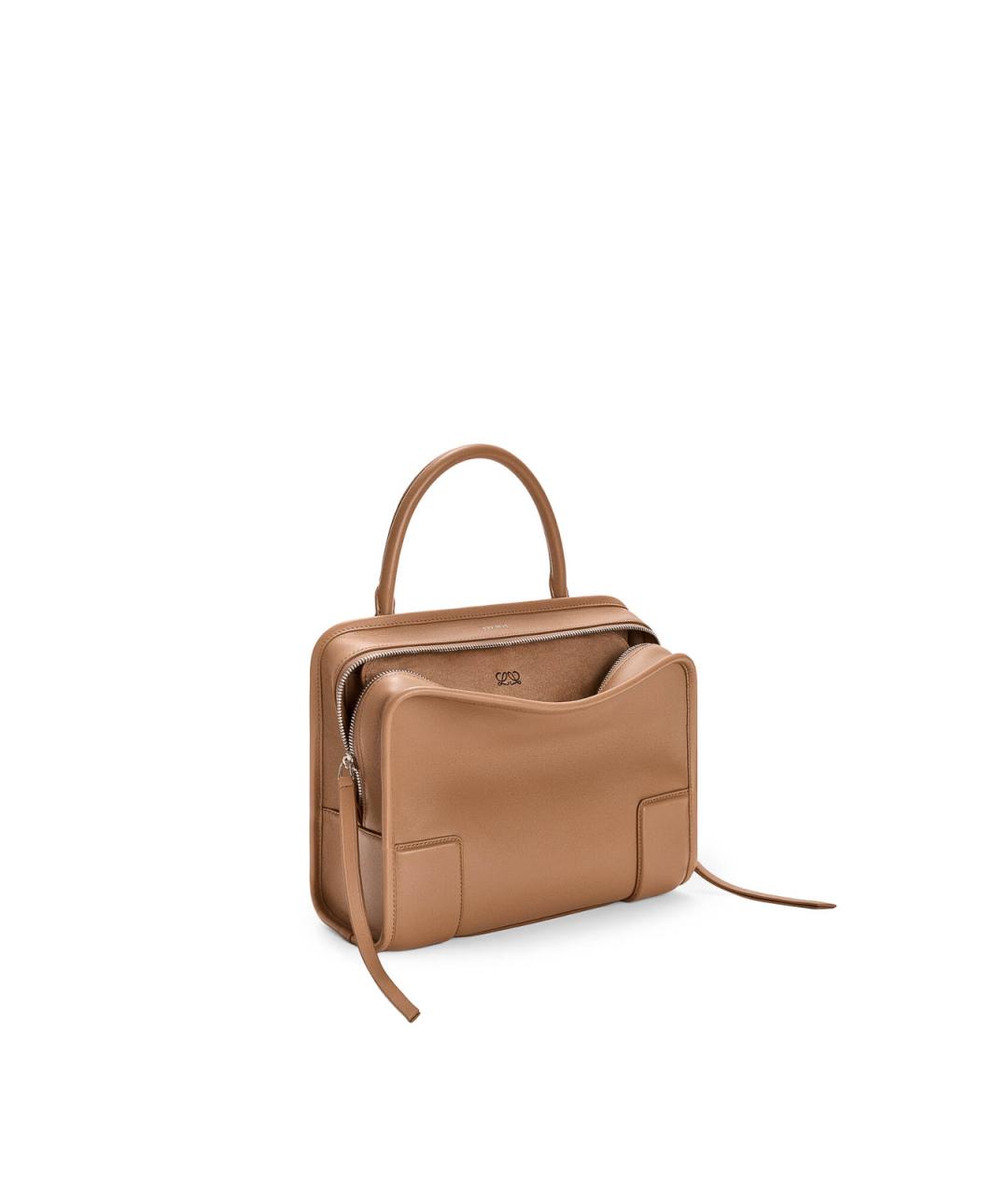LOEWE Бежевая кожаная сумка тоут, фото 5