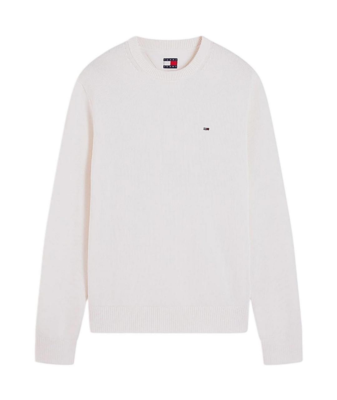 TOMMY HILFIGER Белый хлопковый джемпер / свитер, фото 1