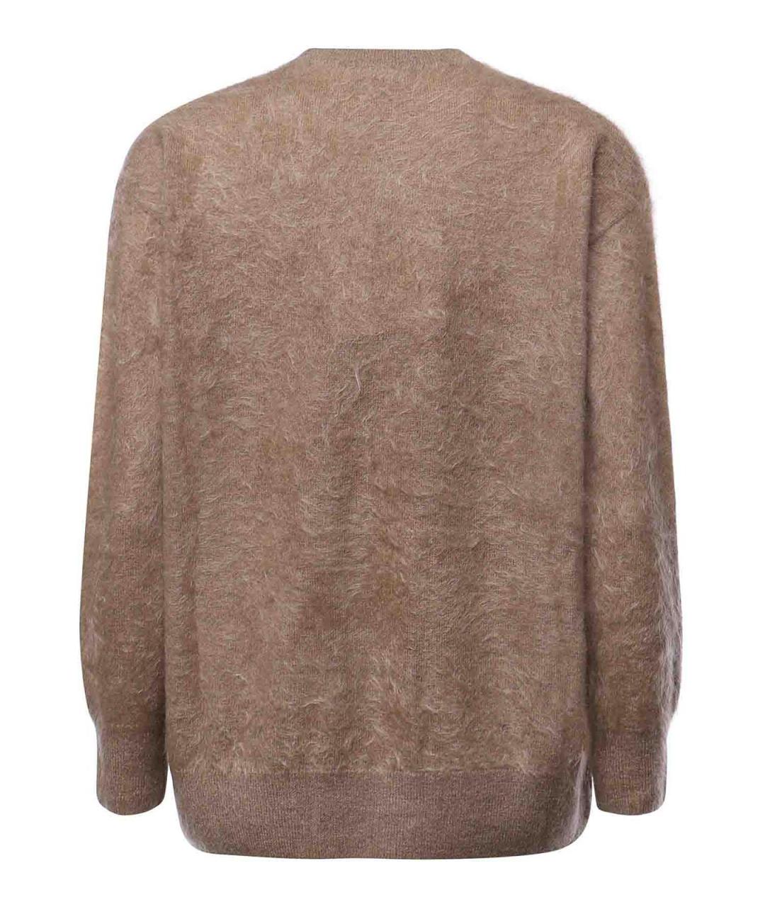 'S MAX MARA Коричневый кашемировый джемпер / свитер, фото 2