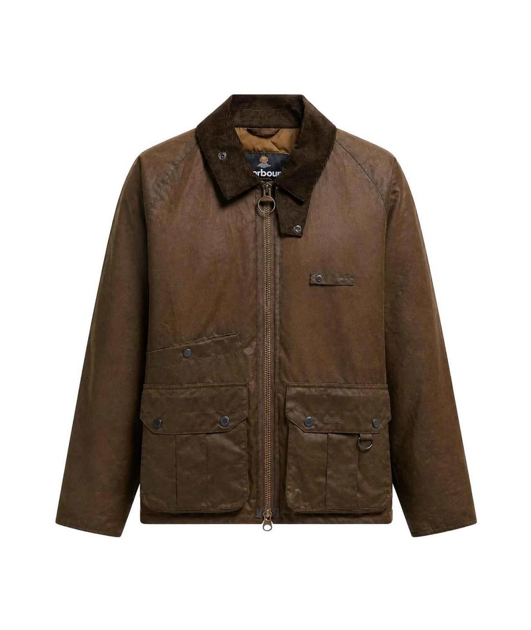 BARBOUR Коричневая хлопковая куртка, фото 1