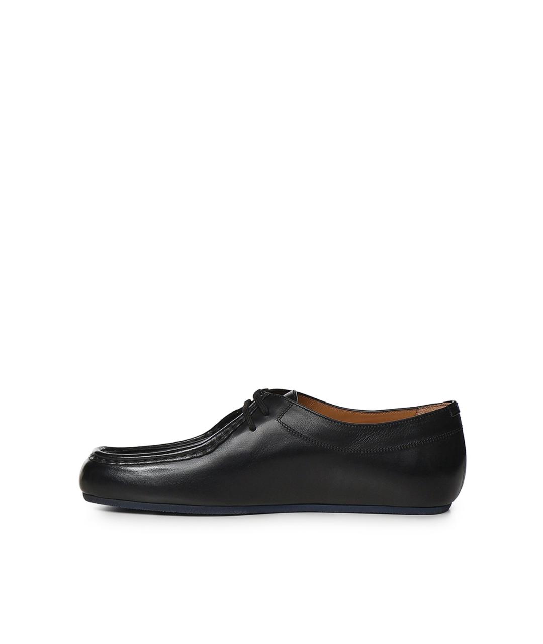 JIL SANDER Черные кожаные лоферы, фото 3