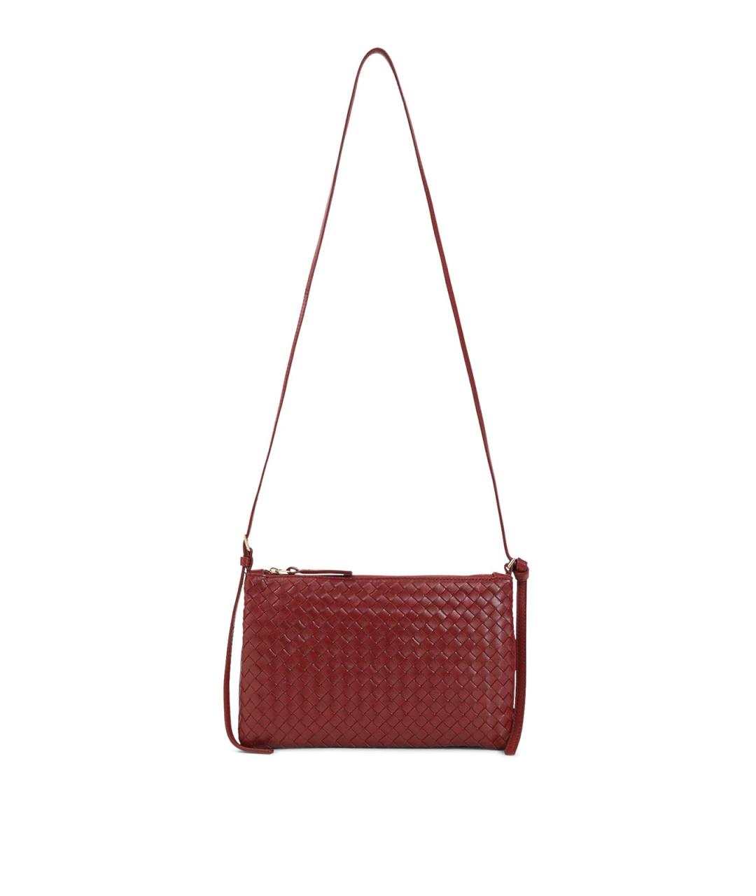 BOTTEGA VENETA Красная кожаная сумка через плечо, фото 1