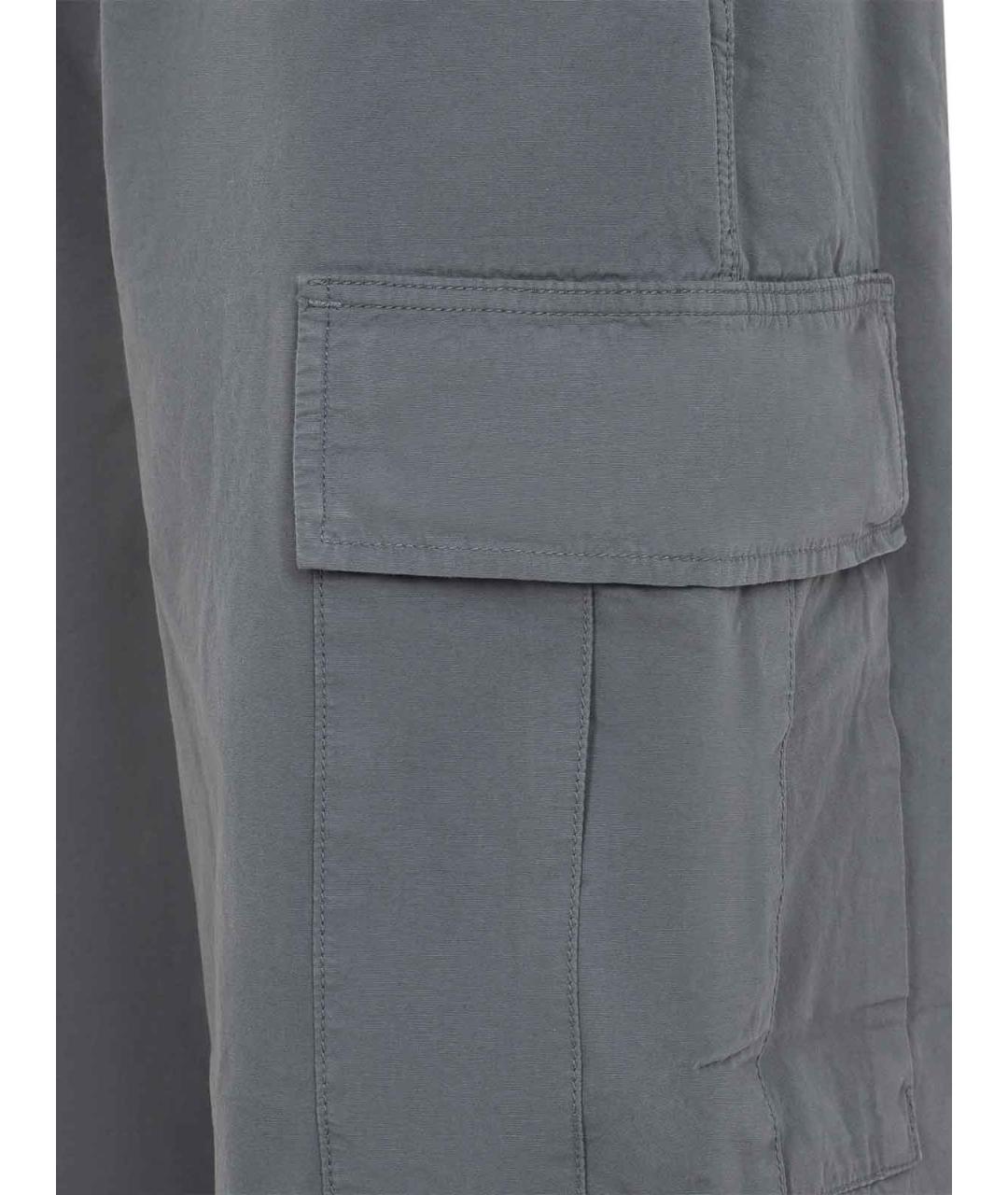 CARHARTT Серые хлопковые повседневные брюки, фото 3