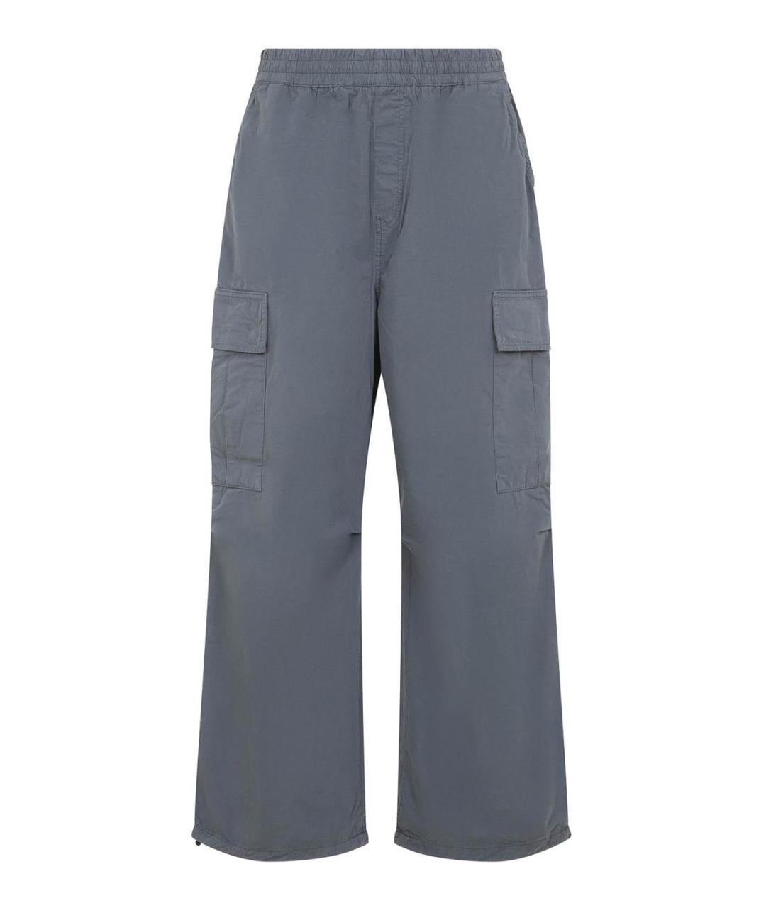CARHARTT Серые хлопковые повседневные брюки, фото 1