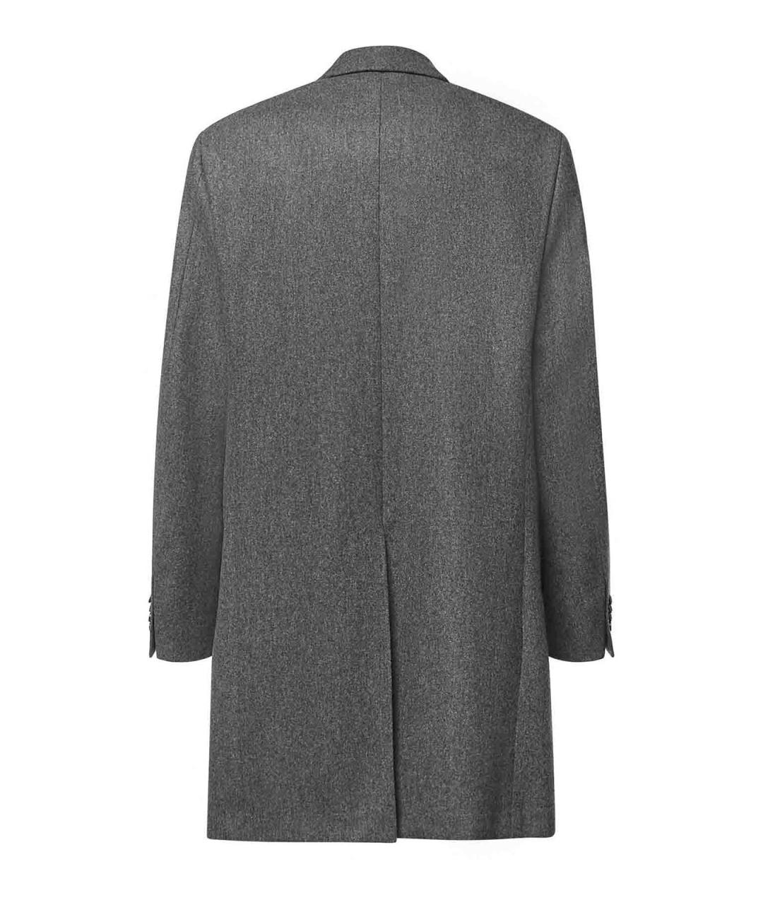CANALI Серое шерстяное пальто, фото 2