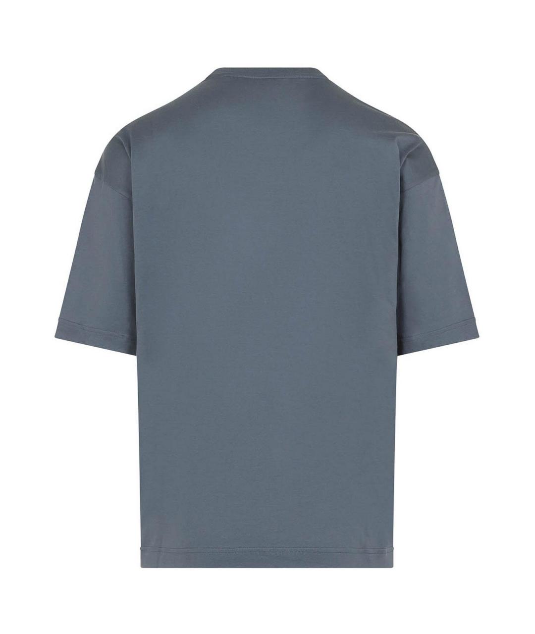 KITON Серая хлопковая футболка, фото 2