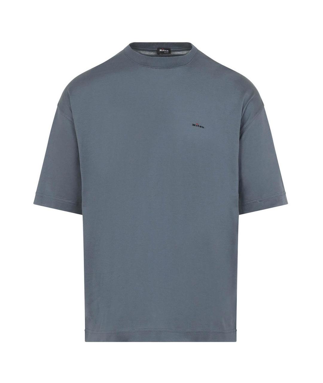 KITON Серая хлопковая футболка, фото 1