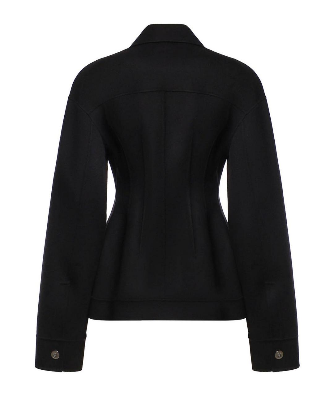 SPORTMAX Черное шерстяное пальто, фото 2