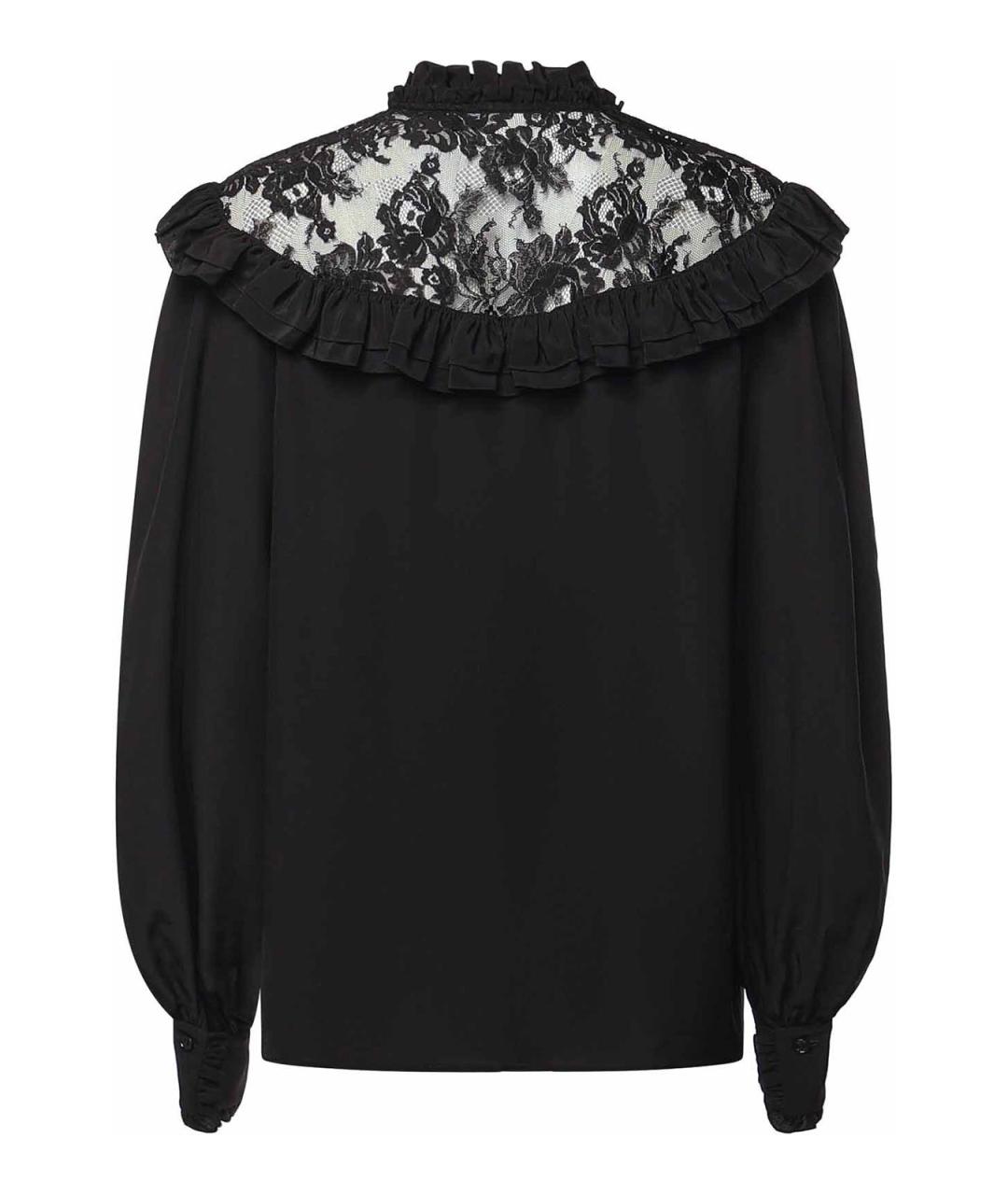 CHLOE Черная шелковая блузы, фото 2