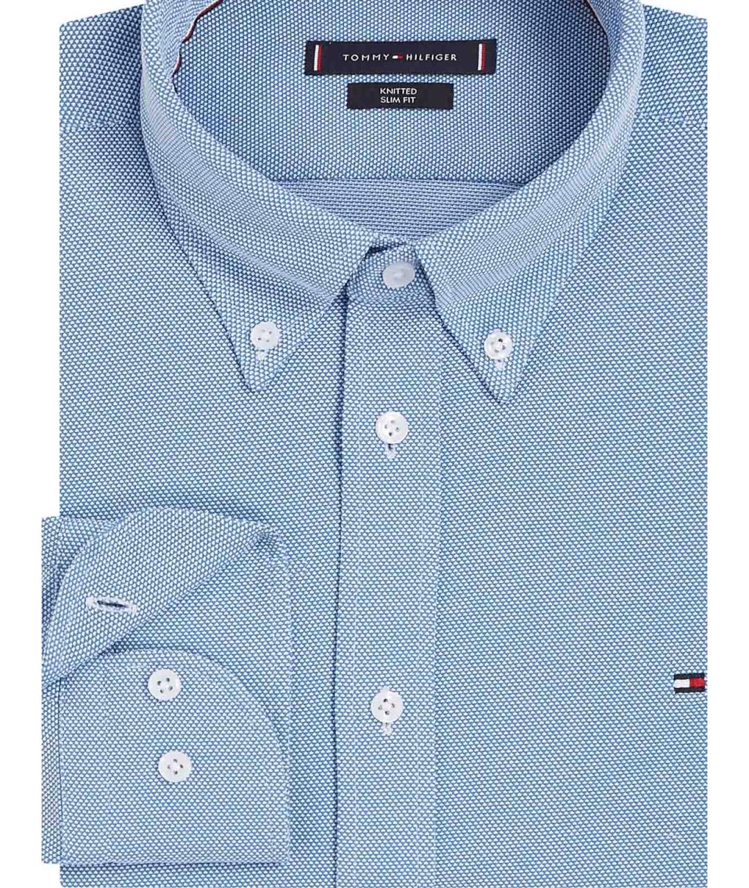 TOMMY HILFIGER Голубая кэжуал рубашка, фото 3