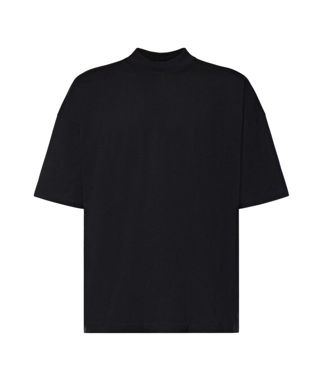JIL SANDER Черная хлопковая футболка, фото 1