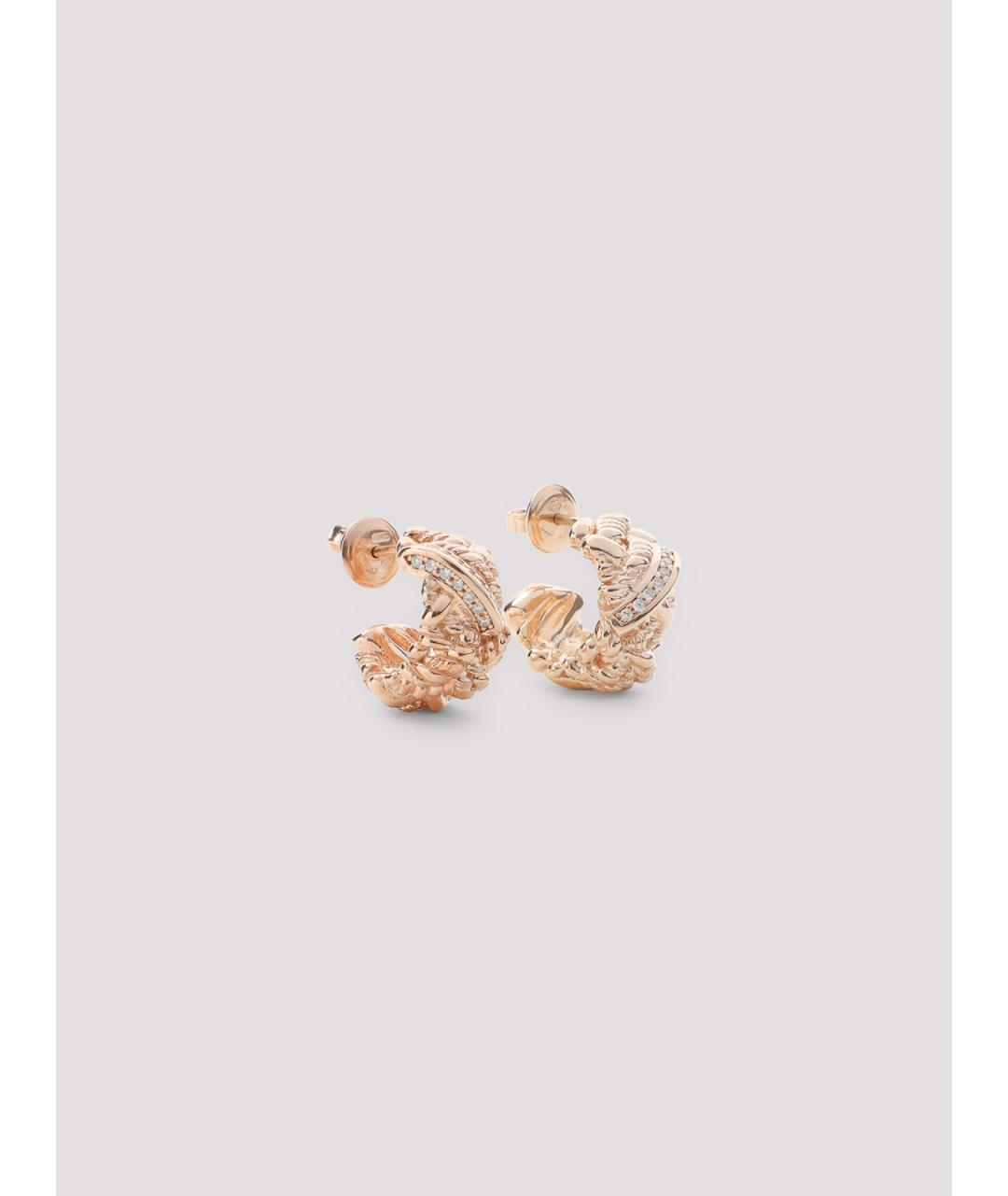 BOTTEGA VENETA Золотые металлические серьги, фото 3
