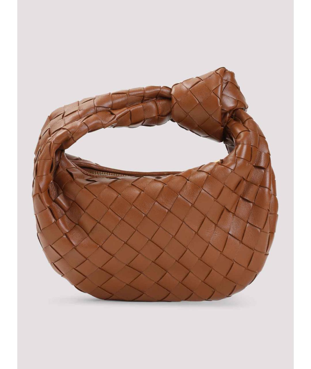 BOTTEGA VENETA Коричневая кожаная сумка с короткими ручками, фото 2
