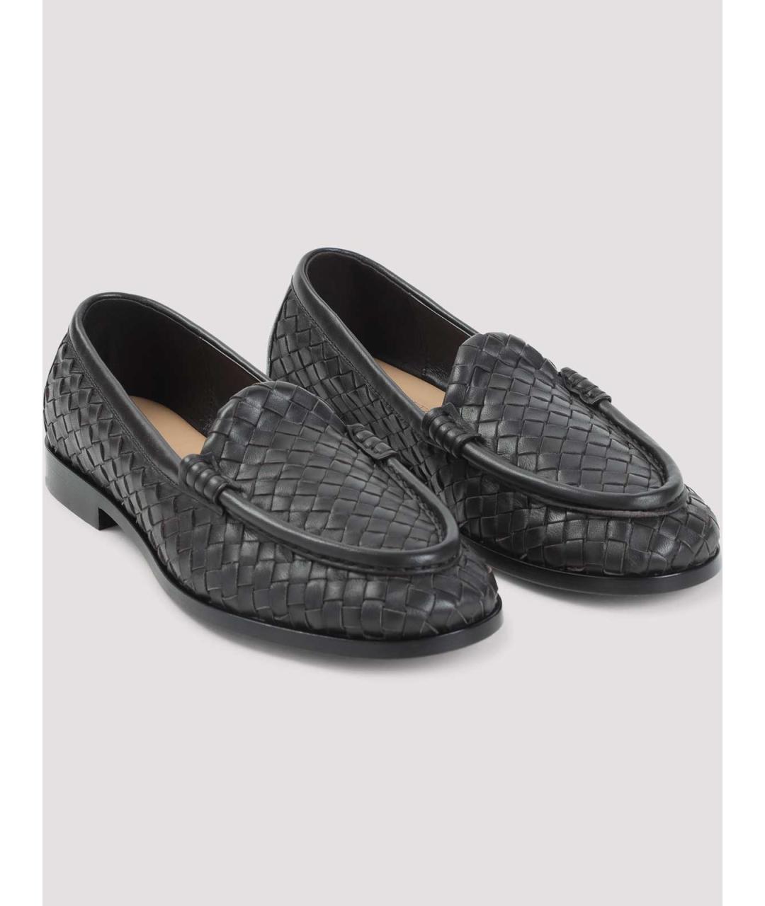 BOTTEGA VENETA Коричневые кожаные лоферы, фото 2