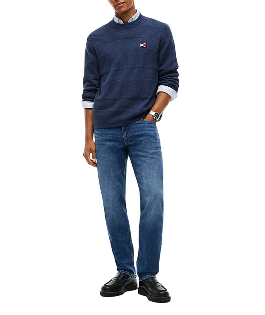TOMMY HILFIGER Синий хлопковый джемпер / свитер, фото 6