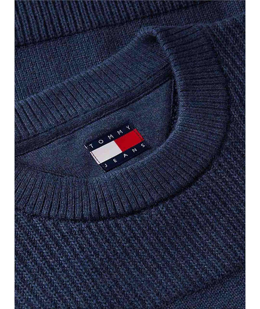 TOMMY HILFIGER Синий хлопковый джемпер / свитер, фото 2