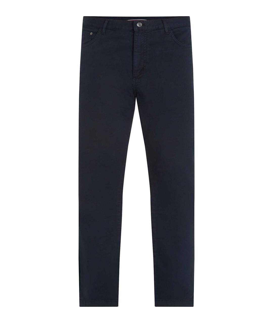 TOMMY HILFIGER Синие хлопковые повседневные брюки, фото 1