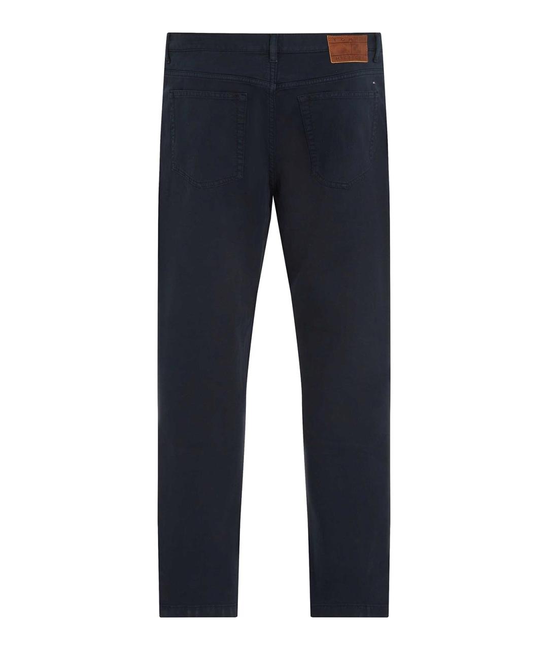 TOMMY HILFIGER Синие хлопковые повседневные брюки, фото 2