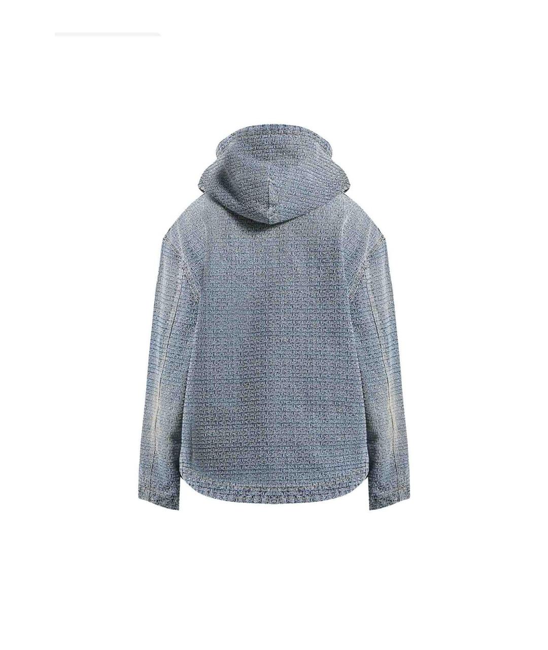 BALENCIAGA Синяя хлопковая куртка, фото 2