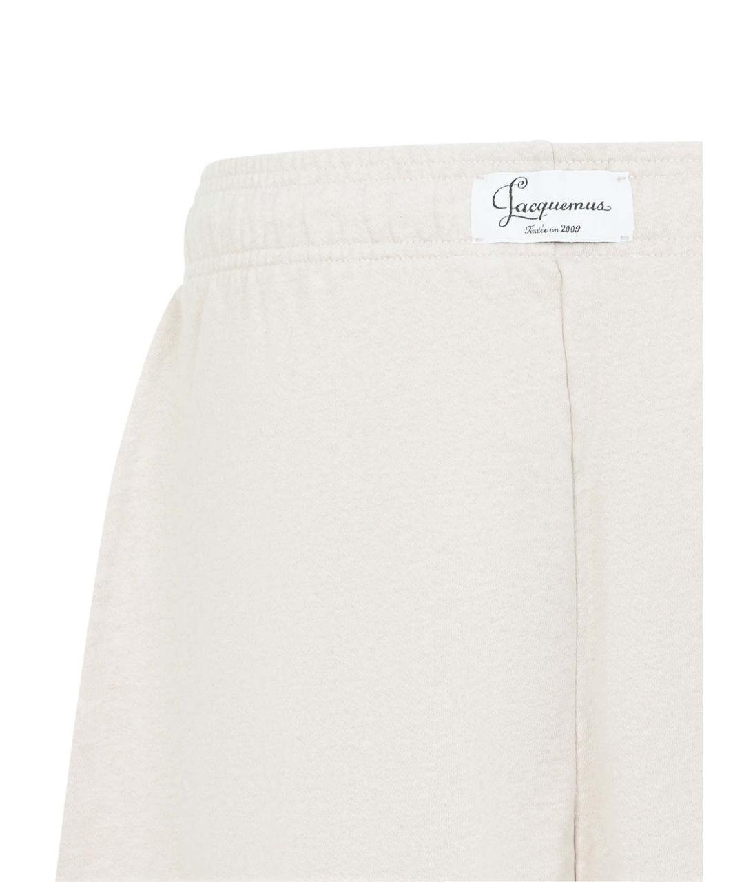 JACQUEMUS Бежевый хлопковый спортивный костюм, фото 3