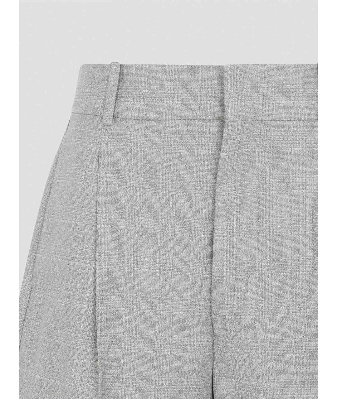 BOTTEGA VENETA Серые шерстяные шорты, фото 3