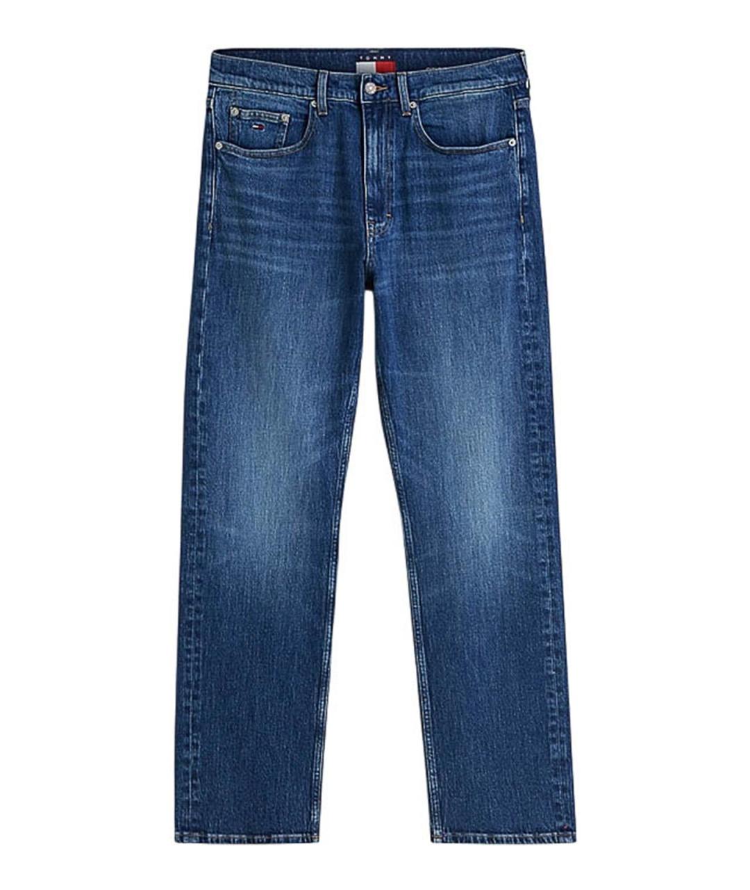 TOMMY HILFIGER Синие хлопковые прямые джинсы, фото 1