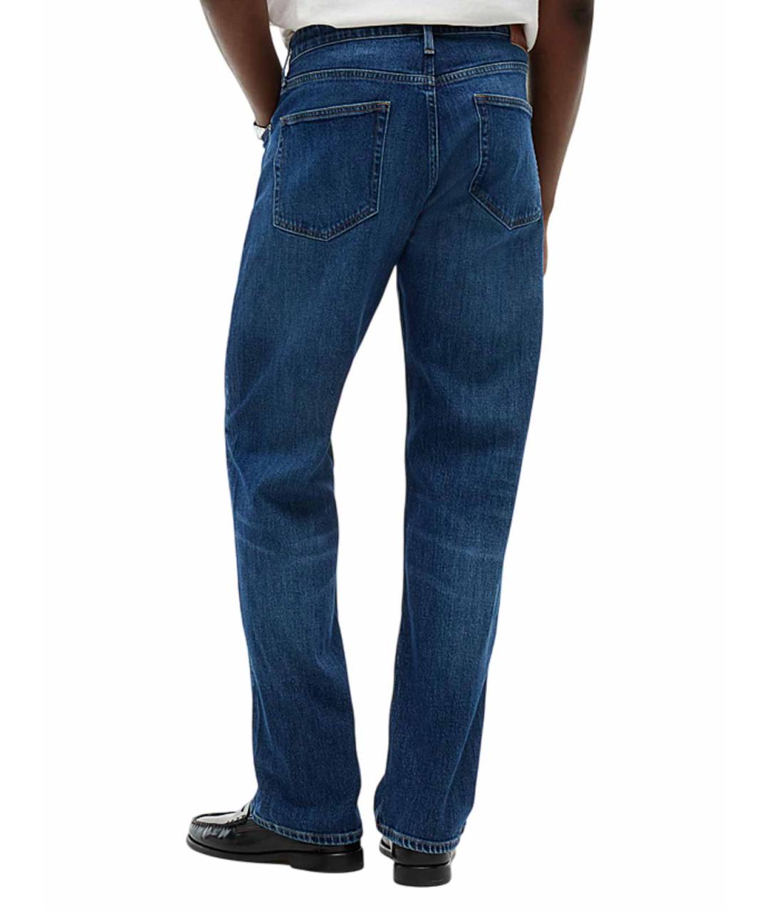 TOMMY HILFIGER Синие хлопковые прямые джинсы, фото 5