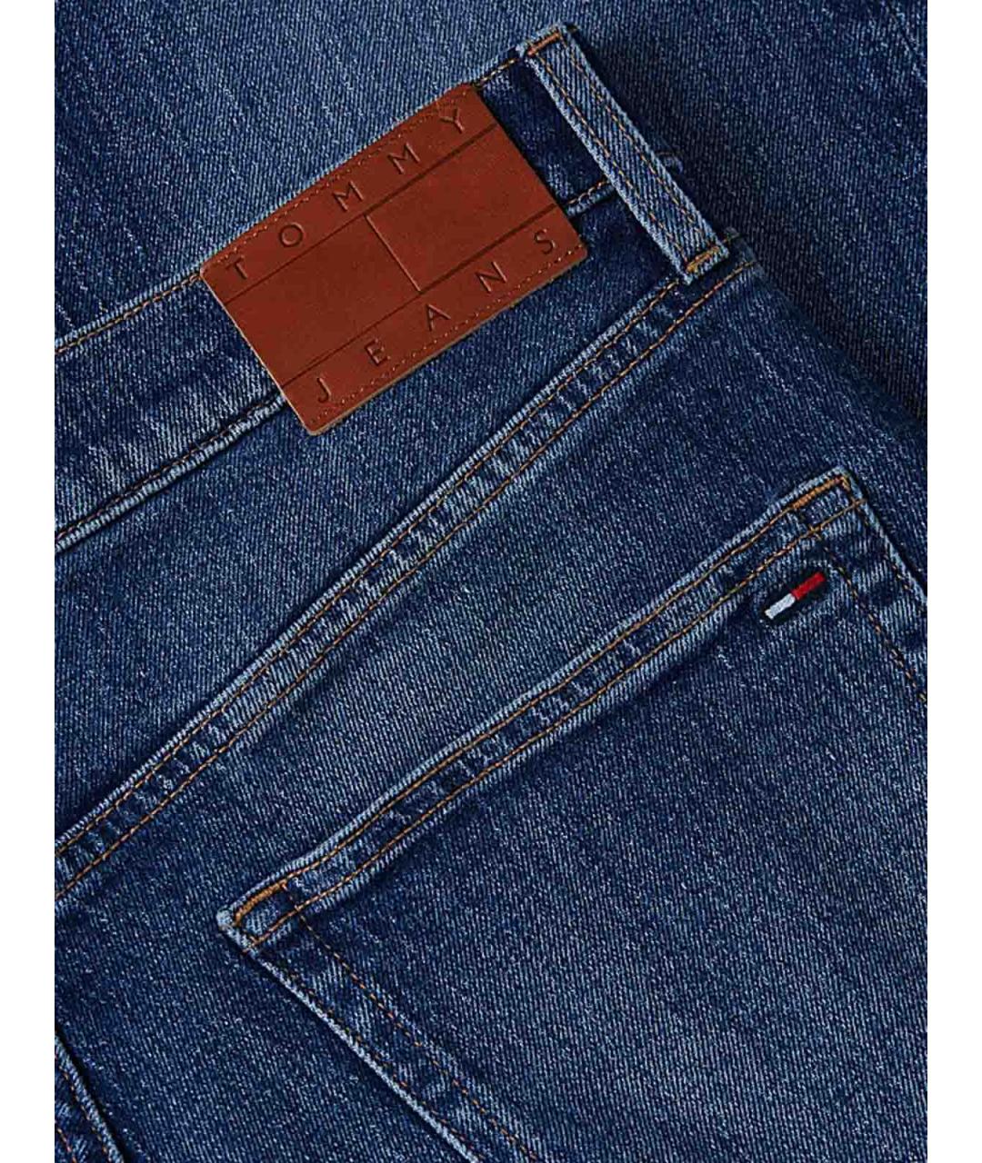 TOMMY HILFIGER Синие хлопковые прямые джинсы, фото 3