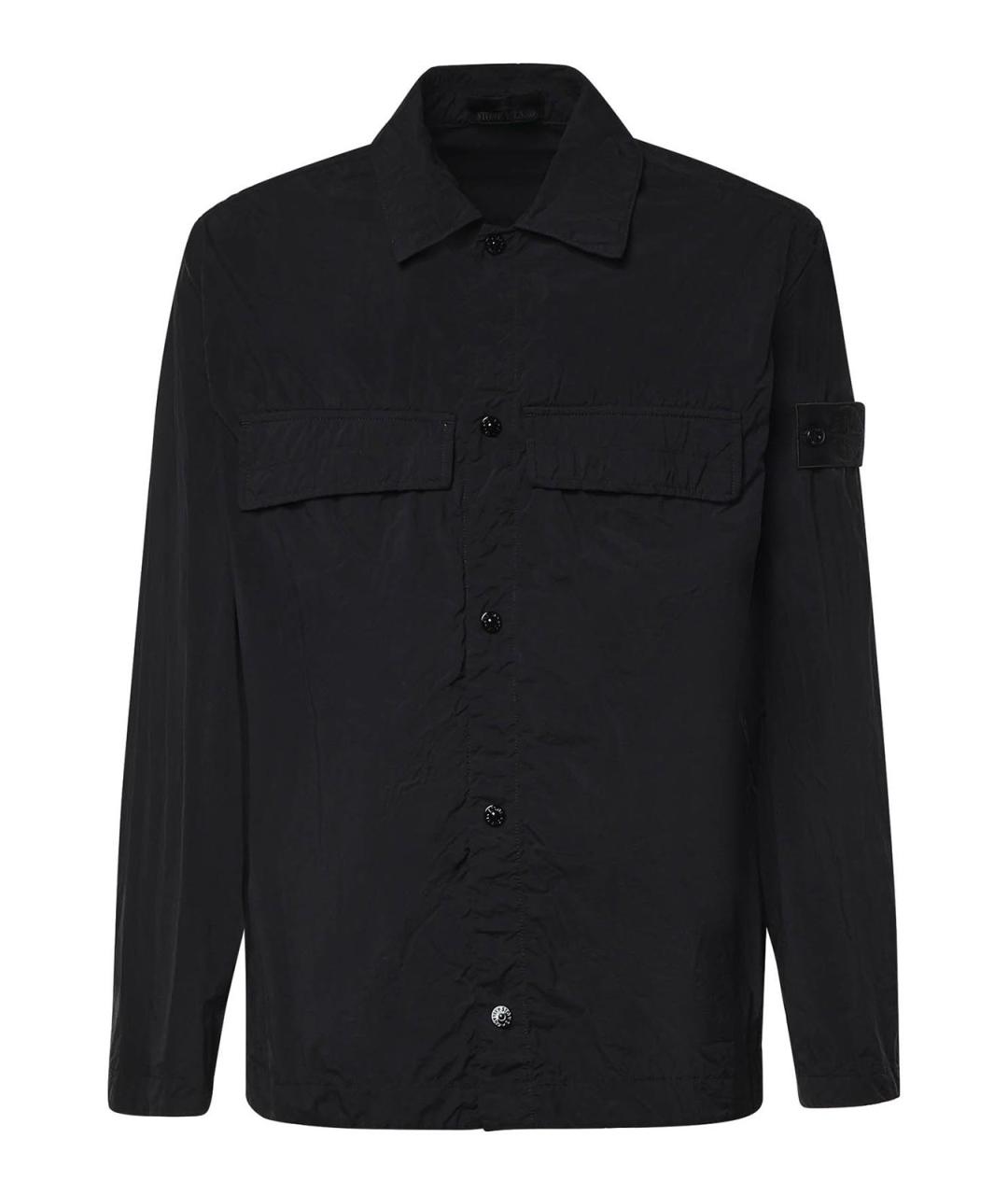 STONE ISLAND Черная полиамидовая куртка, фото 1