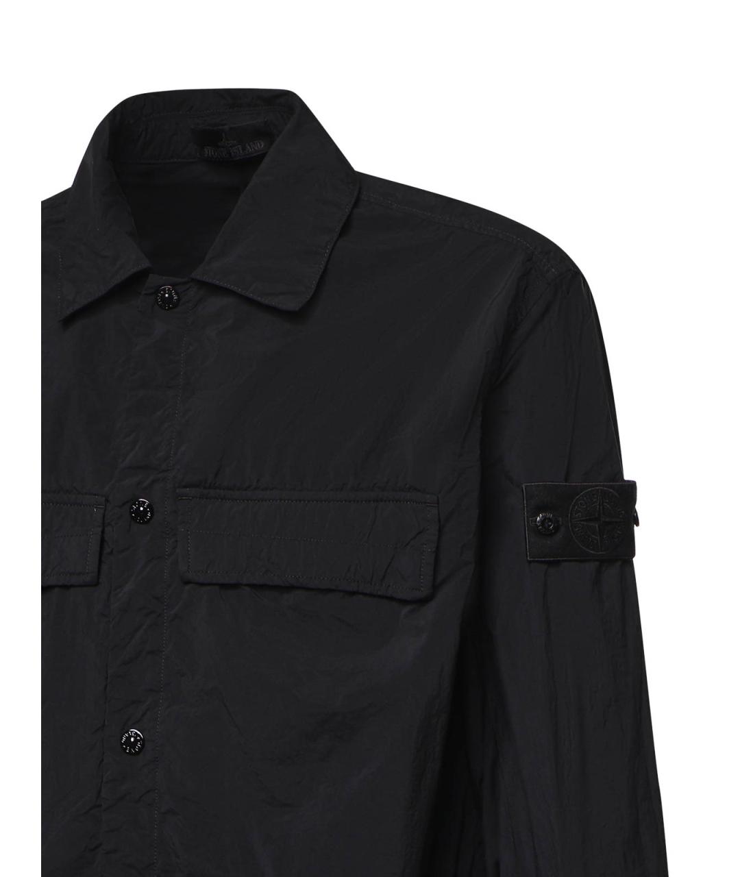 STONE ISLAND Черная полиамидовая куртка, фото 3