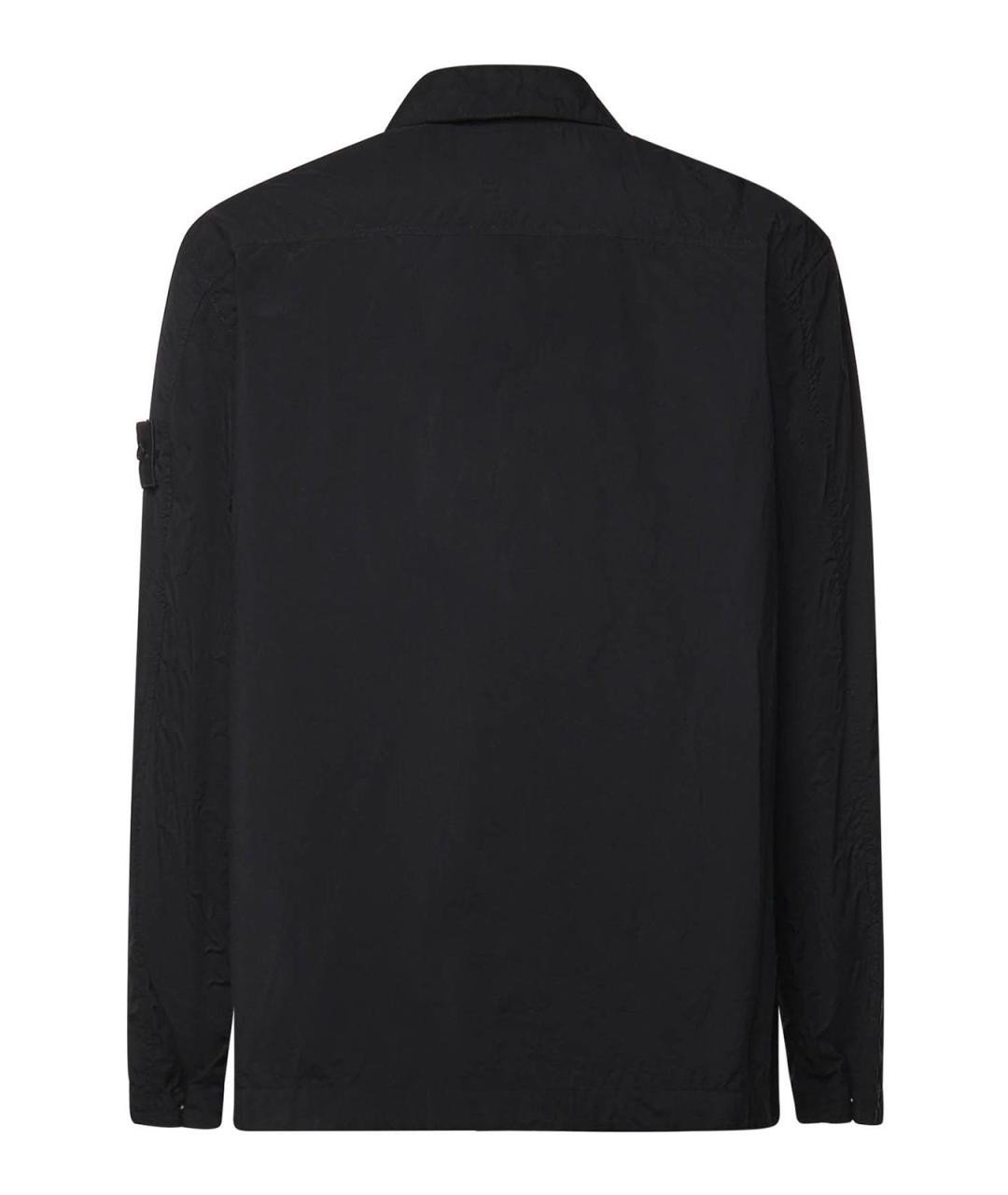 STONE ISLAND Черная полиамидовая куртка, фото 2