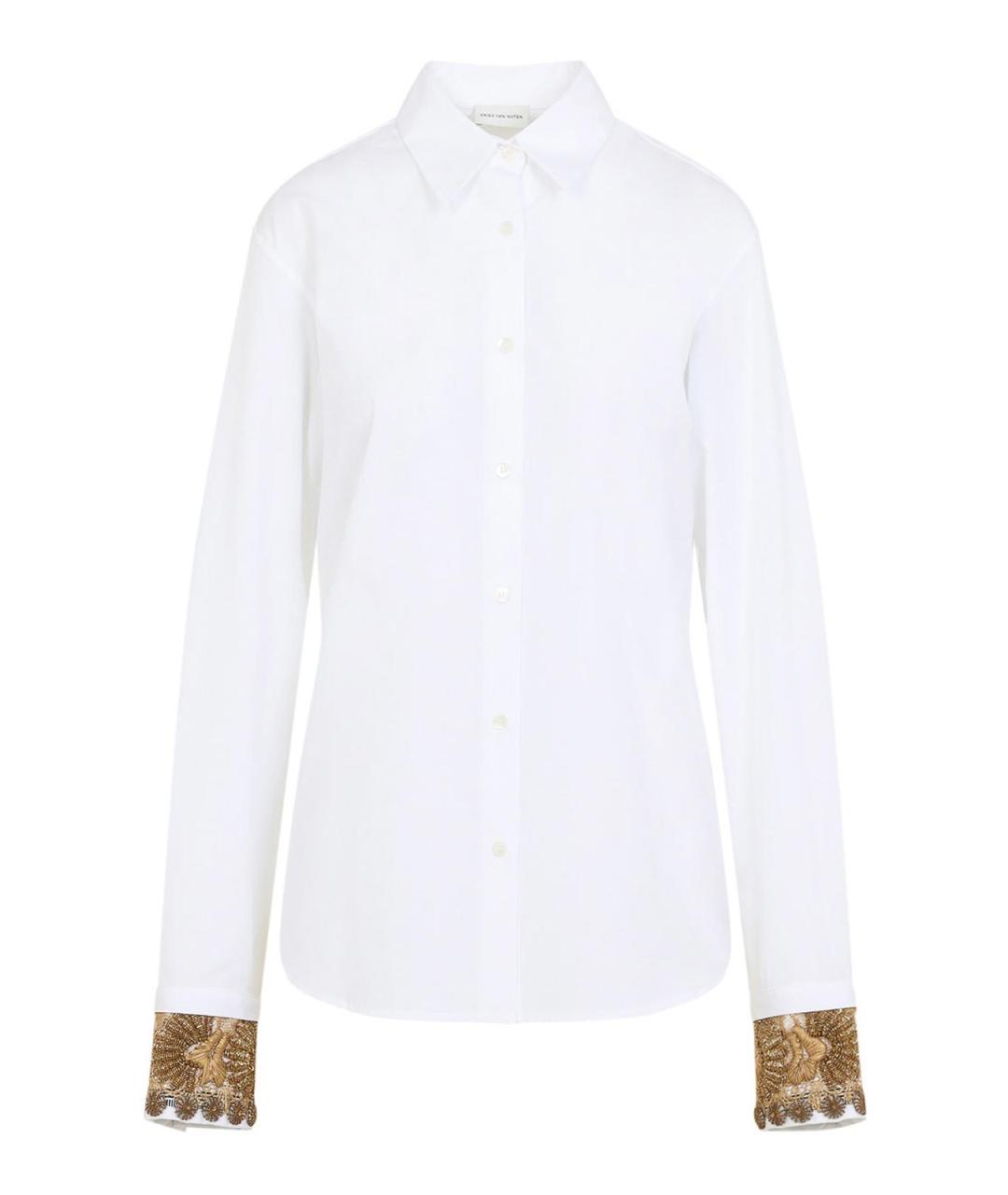 DRIES VAN NOTEN Белая хлопковая рубашка, фото 1