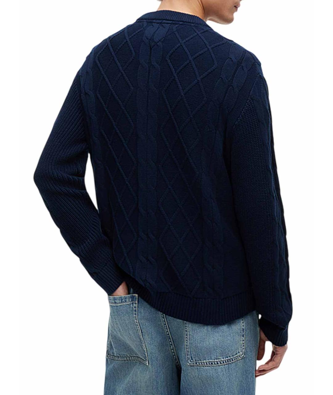 TOMMY HILFIGER Синий хлопковый джемпер / свитер, фото 4
