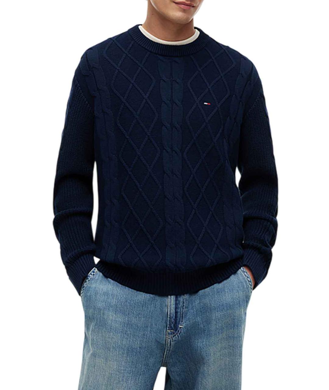 TOMMY HILFIGER Синий хлопковый джемпер / свитер, фото 3