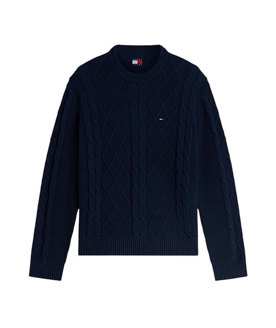 TOMMY HILFIGER Синий хлопковый джемпер / свитер, фото 1
