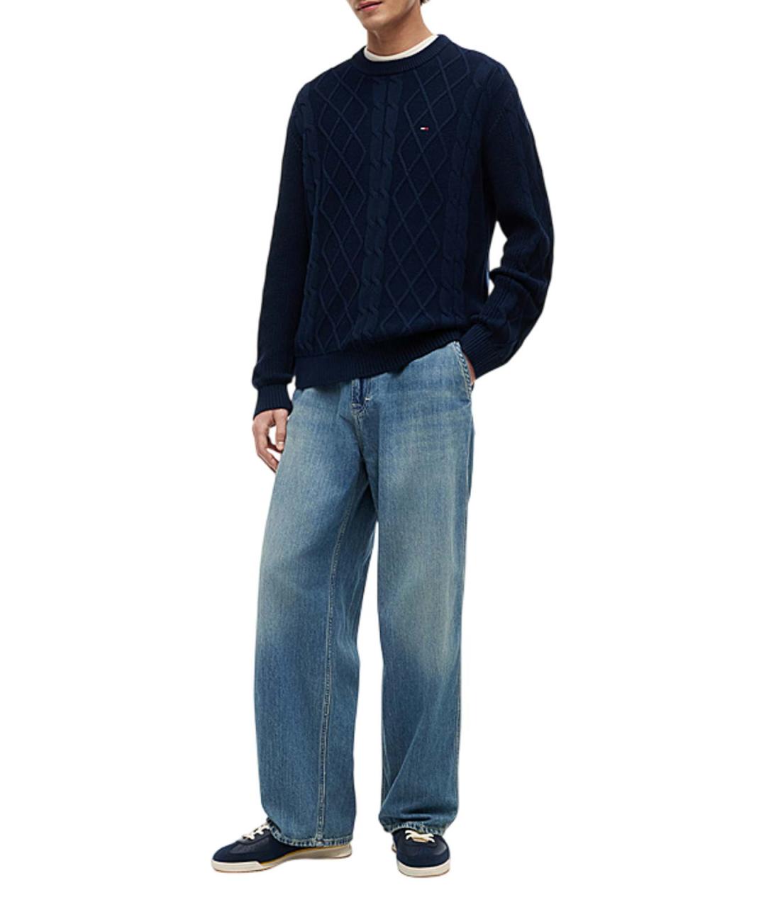 TOMMY HILFIGER Синий хлопковый джемпер / свитер, фото 5