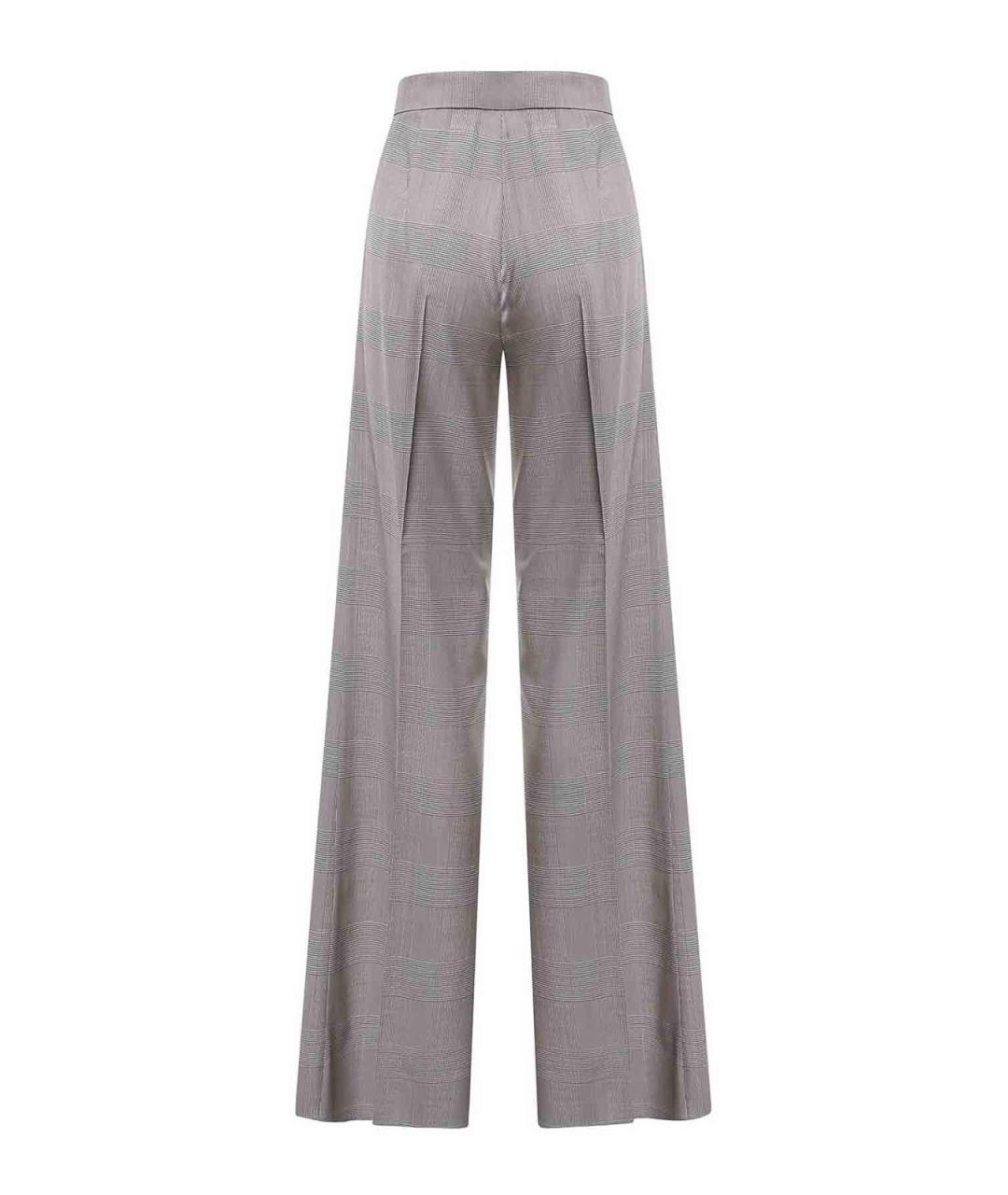 MAX MARA Бежевые шерстяные брюки широкие, фото 2