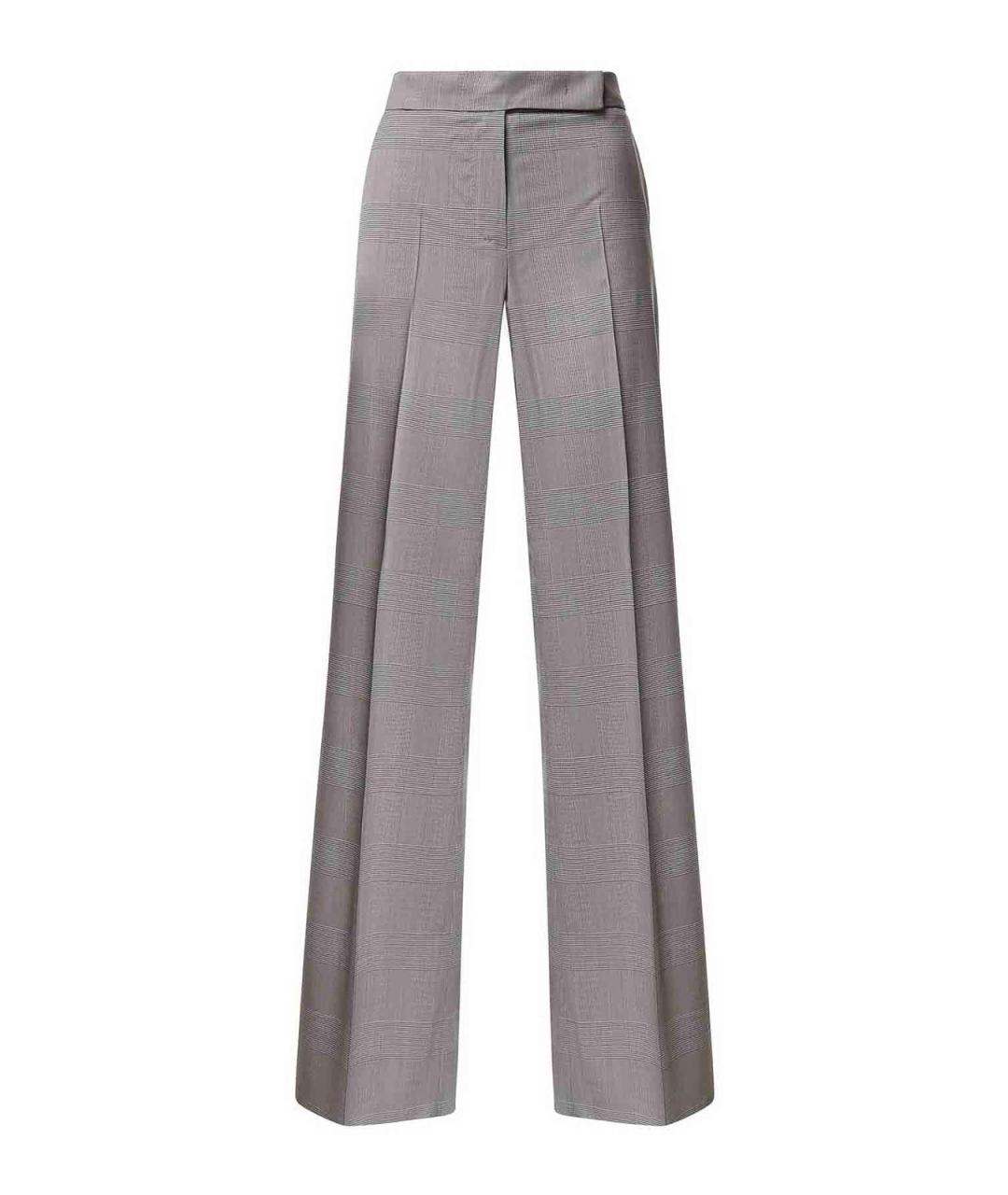 MAX MARA Бежевые шерстяные брюки широкие, фото 1