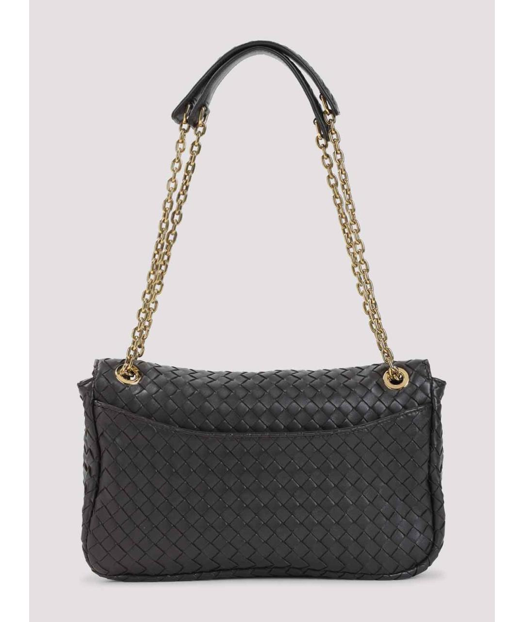 BOTTEGA VENETA Коричневая кожаная сумка через плечо, фото 2