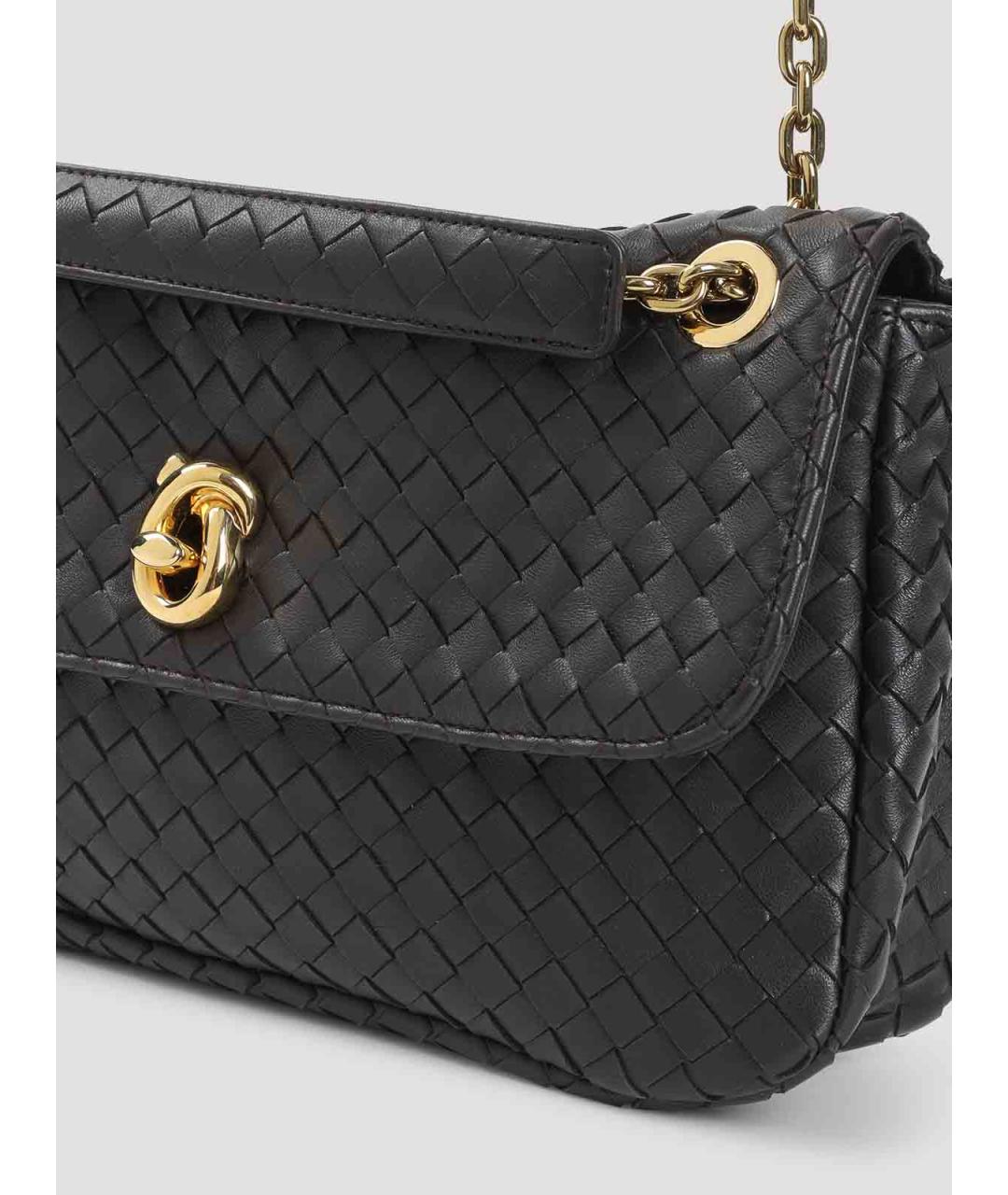 BOTTEGA VENETA Коричневая кожаная сумка через плечо, фото 3